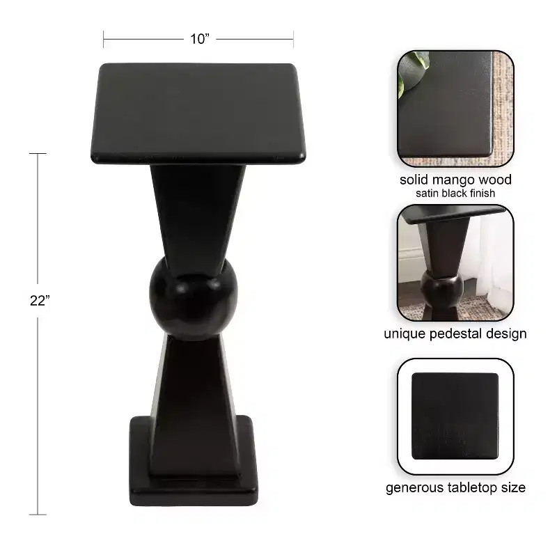 Kate and Laurel Gaeta Wood Drink Table