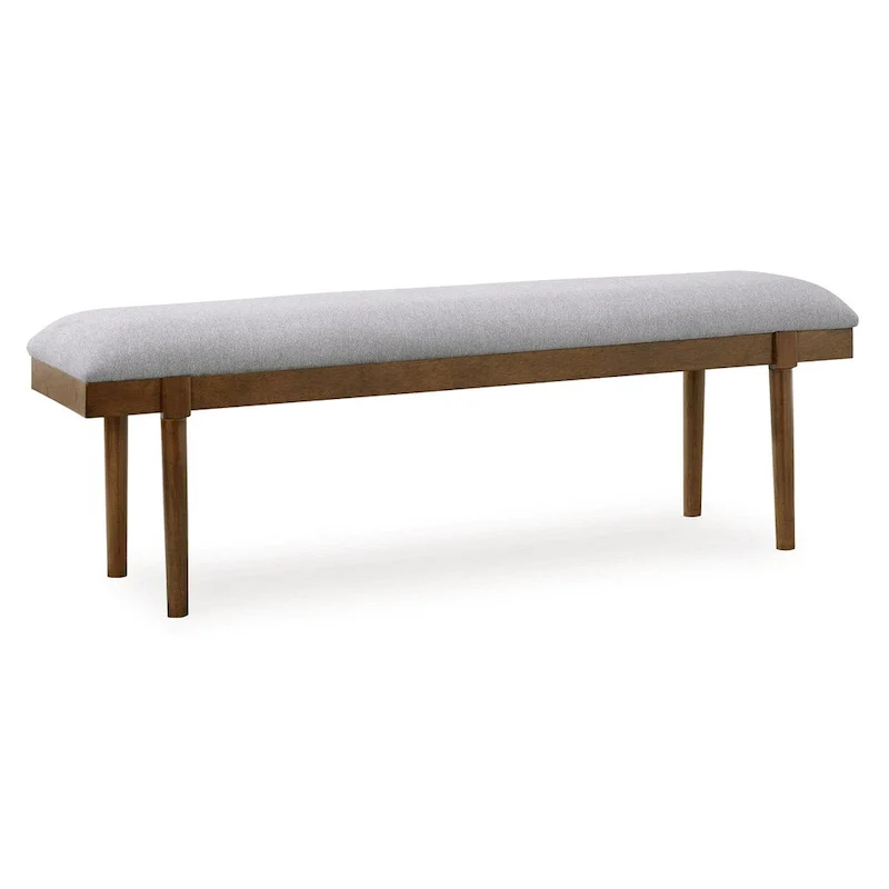 Signature Design by  Lyncott Gray/Brown 59 Upholstered Dining Bench - 59.25 W x 15.13 D x 19.75 H
