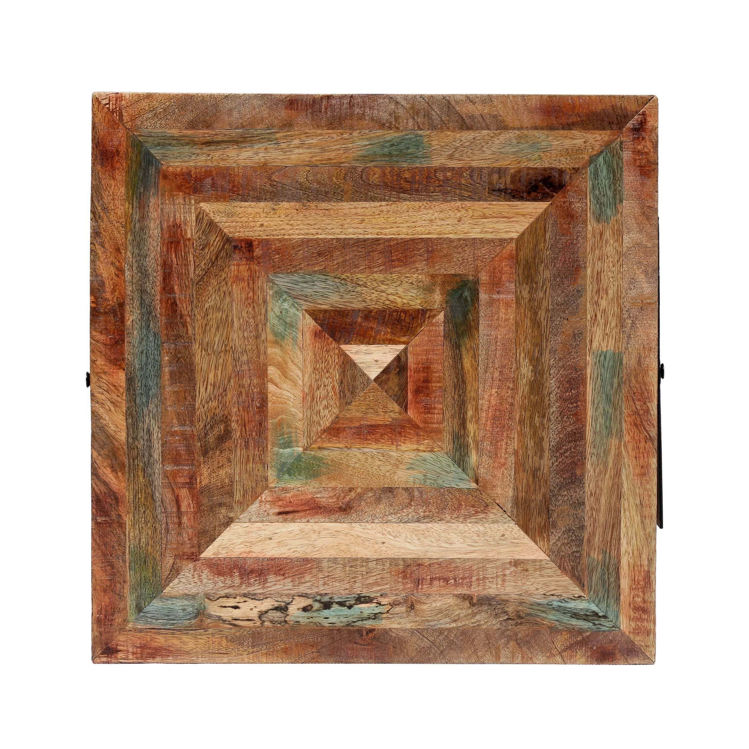 Handcrafted Boho Mango Wood End Table (Set of 2) - NH926313