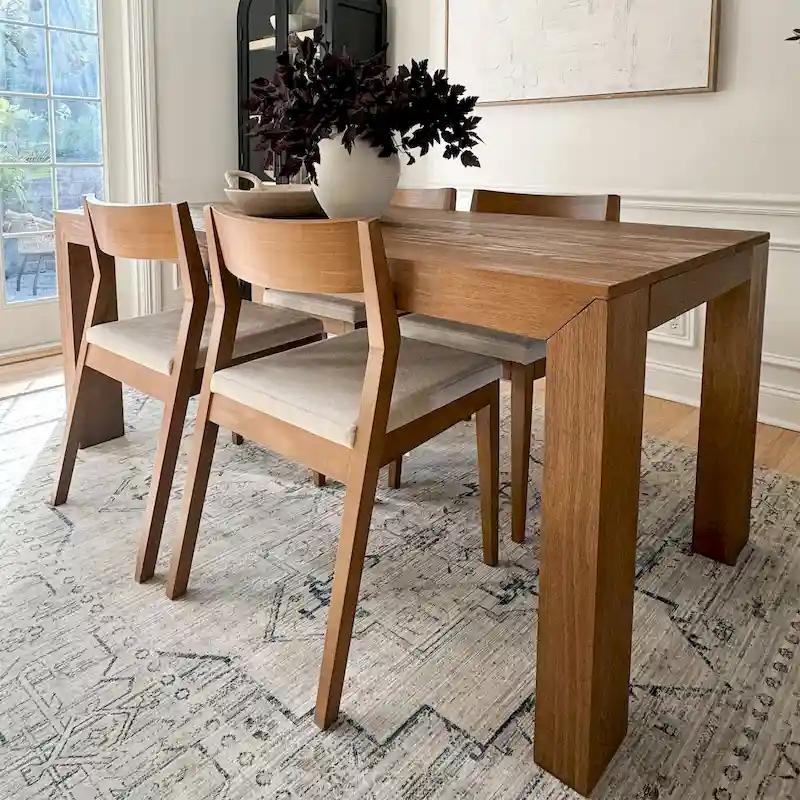 Plank and Beam Rectangular Modern Dining Table - 72