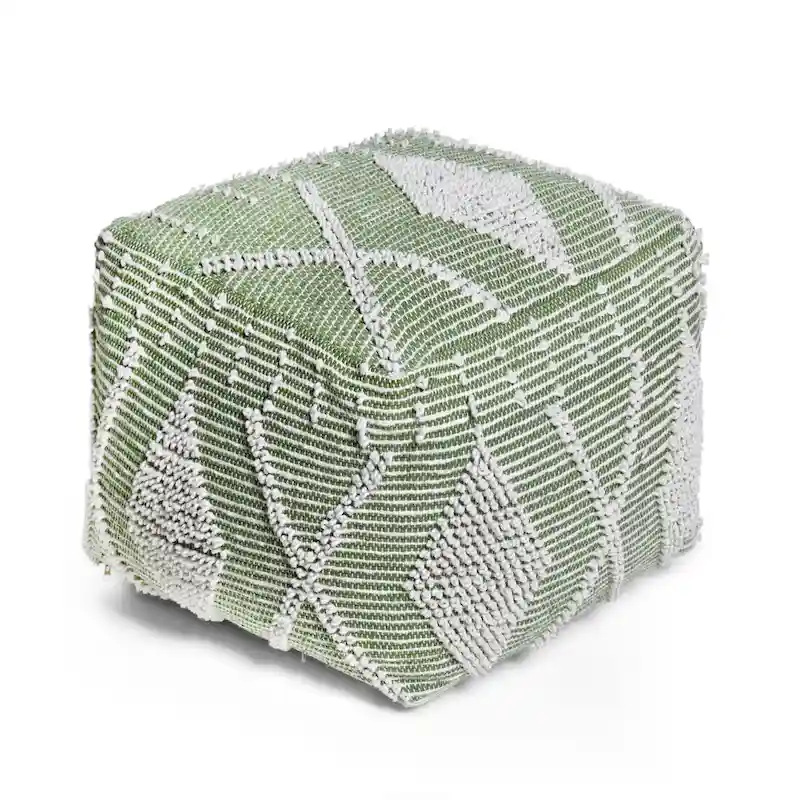 Brinket Boho Cube Yarn Pouf by Christopher Knight Home