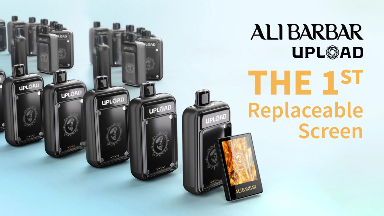 AliBarbar Upload 25000 Puffs with replaceable LED Screen