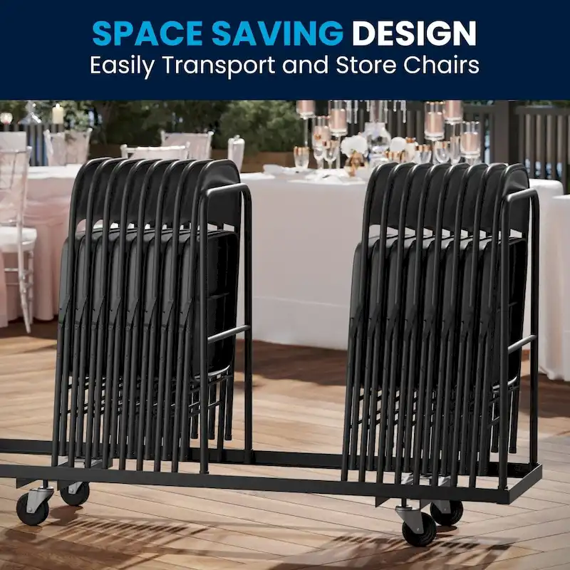 4 Pack Double Braced Metal Folding Chair