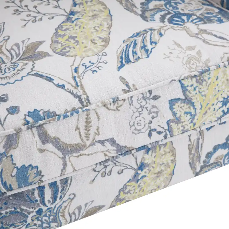 Upholstered Polyester Accent Armchair with Spiral Wood Legs and High-Resilient Cushion
