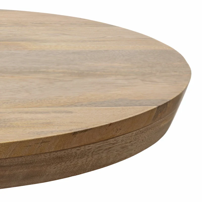 Kate and Laurel Conan Oval Wood Coffee Table