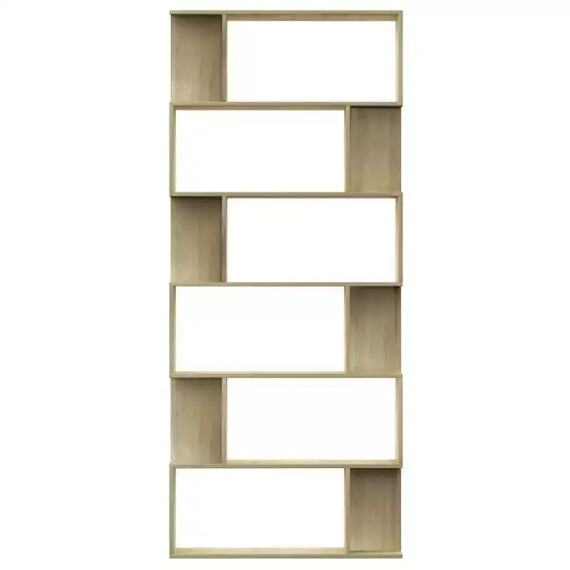vidaXL Book Cabinet Sonoma oak Engineered wood 31.5 x 9.4 x 75.6 in