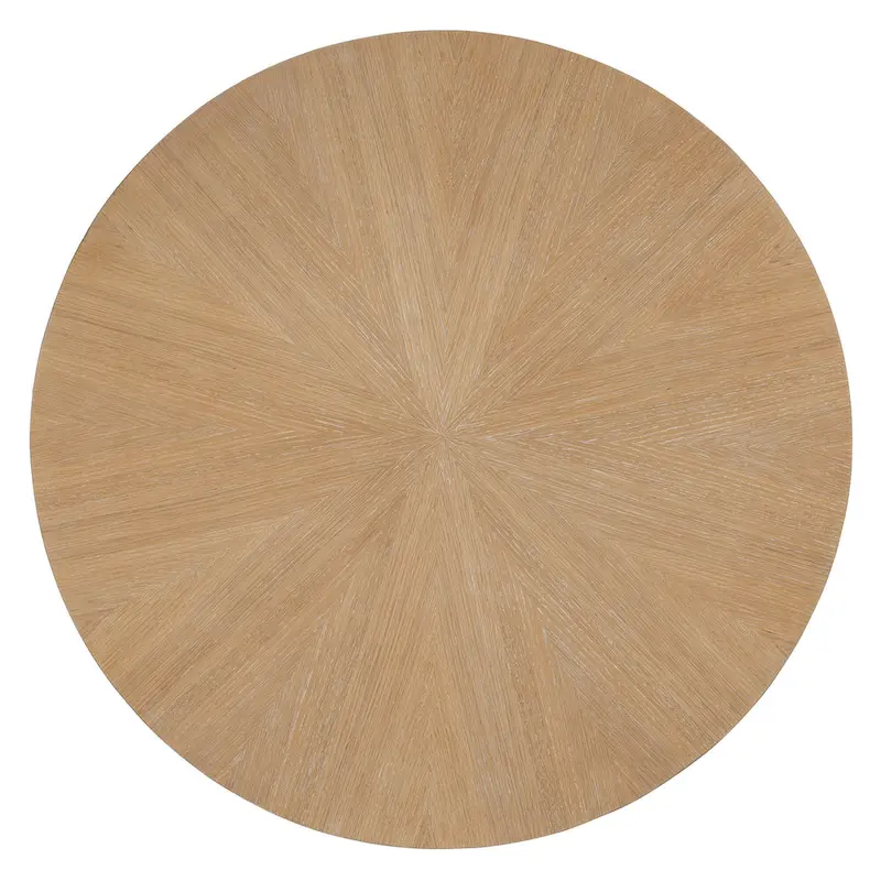 5 Piece Dining Table and Chair Set, Wooden Kitchen Dining Table Set with Round Dining Table and 4 Upholstered Chairs