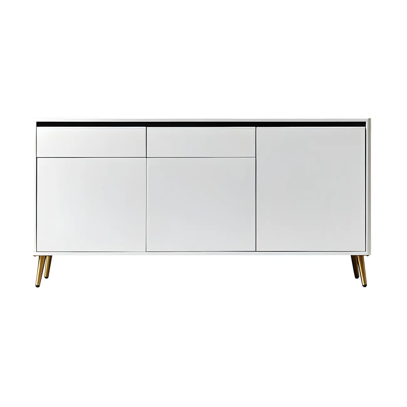 Modern Stone Countertop Sideboard with Cabinets