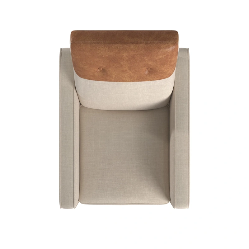 Leo Two-tone Push-back Recliner Chair by iNSPIRE Q Classic