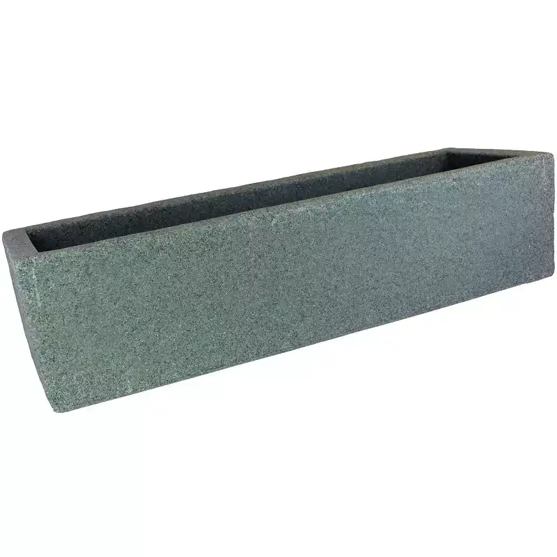 Emsco Trough: Weatherproof Resin, Ground Freestanding Planter, No Assembly Required 10"x30"x7.5", Rectangular