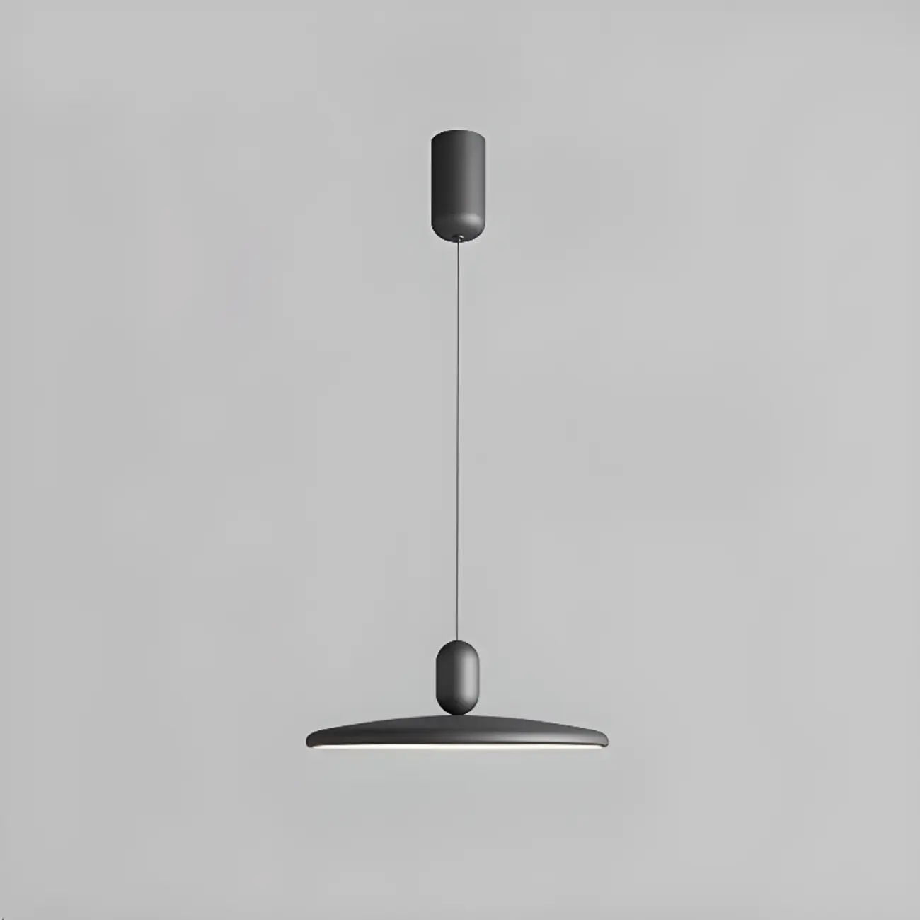 Modern Black LED Swing Arm Pendant Light for Dining Room