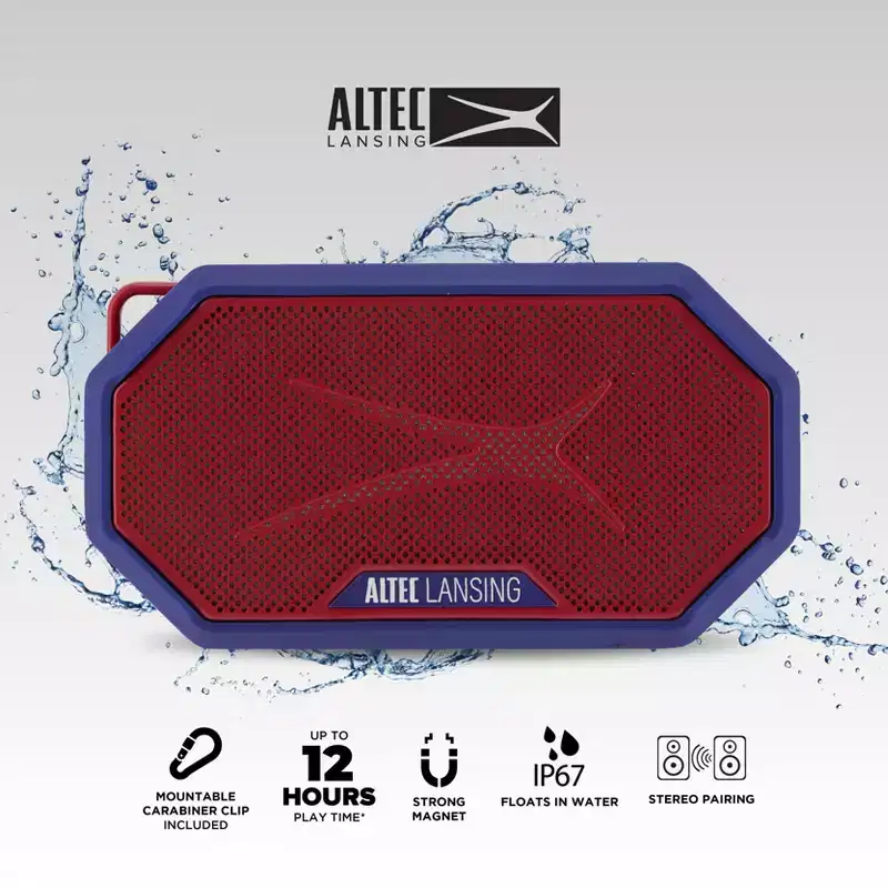 Altec Lansing HydraMini 2.0  New York Giants, Wireless Magnetic Bluetooth Speaker