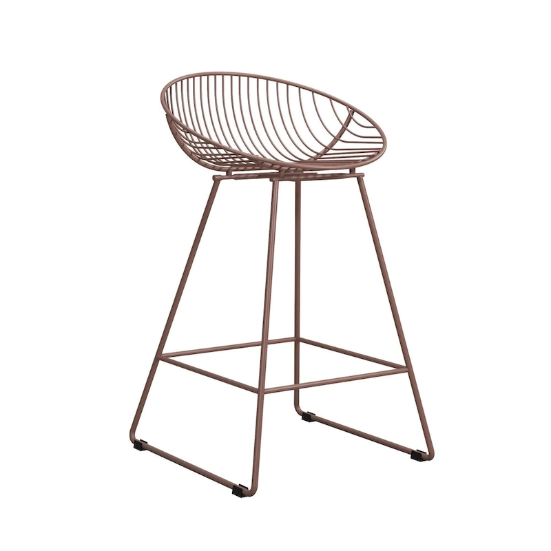 CosmoLiving by Cosmopolitan Ellis 24  Metal Counter Height Bar Stool