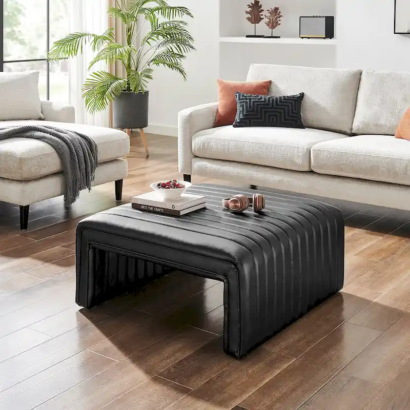 Atkinson Faux Leather Coffee Table
