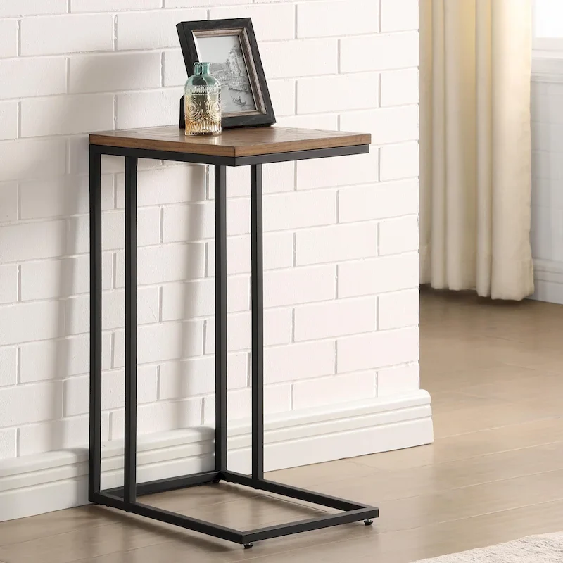 Rendrick Industrial 16-inch Steel C-shaped Side Table