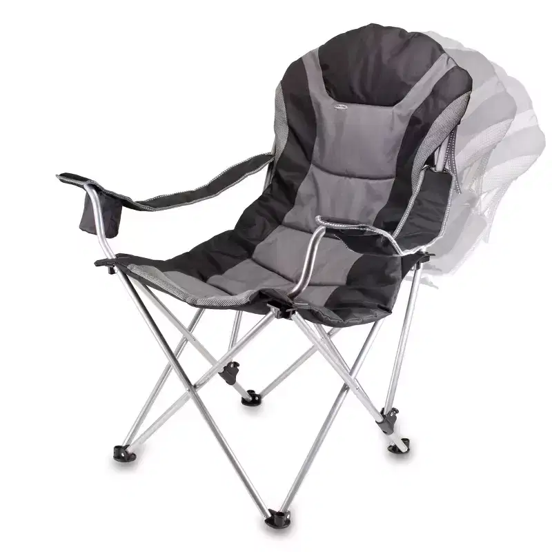 NFL Denver Broncos Reclining Camp Chair with Head Support