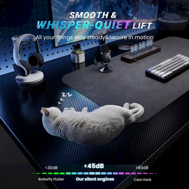 SIAGO 48 x 24 Inch Computer Desk Height Adjustable Electric Sit Stand Up Desk