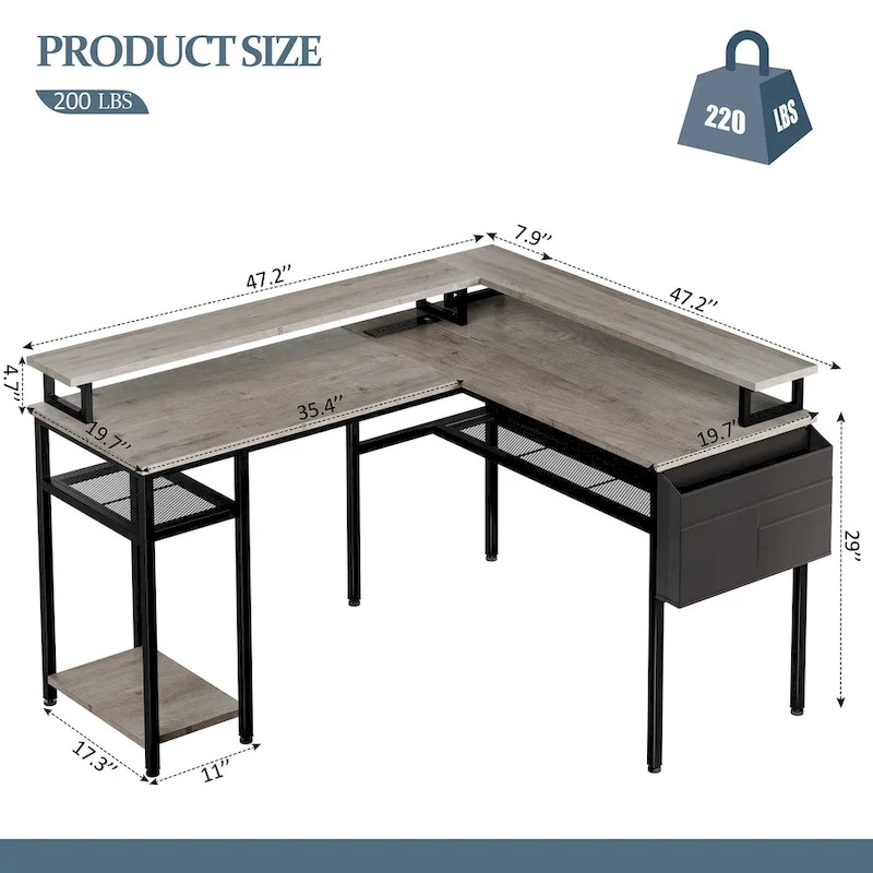 L Shaped Home Office Desk