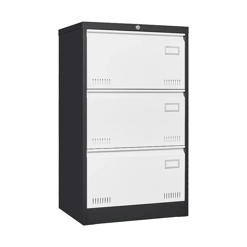 Metal Lateral 3 Drawer File Cabinet with Lock