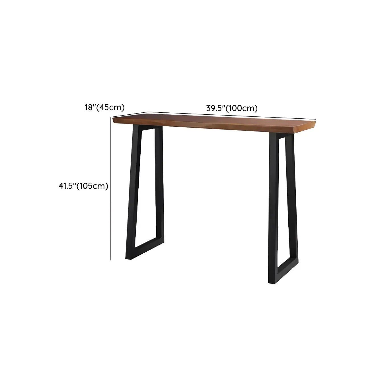 Industrial Brown Wood and Iron Structure Bar Tables