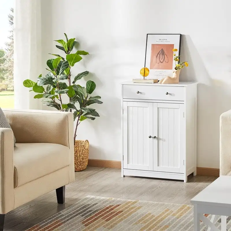 Free Standing Bathroom Cabinet - 11.8D x 23.6W x 31.5H