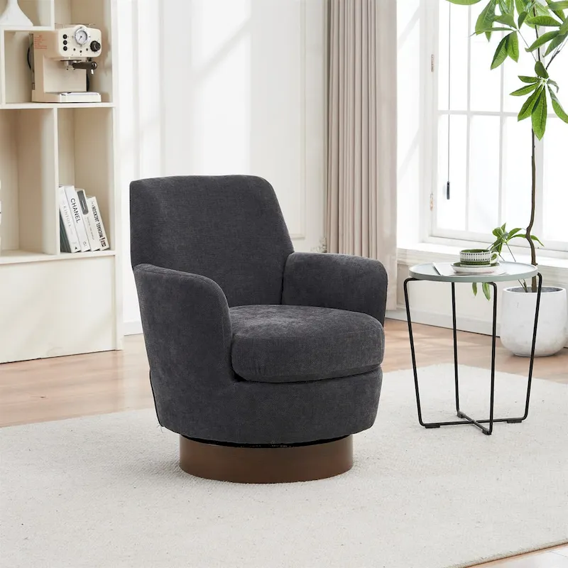 Swivel Barrel Chair