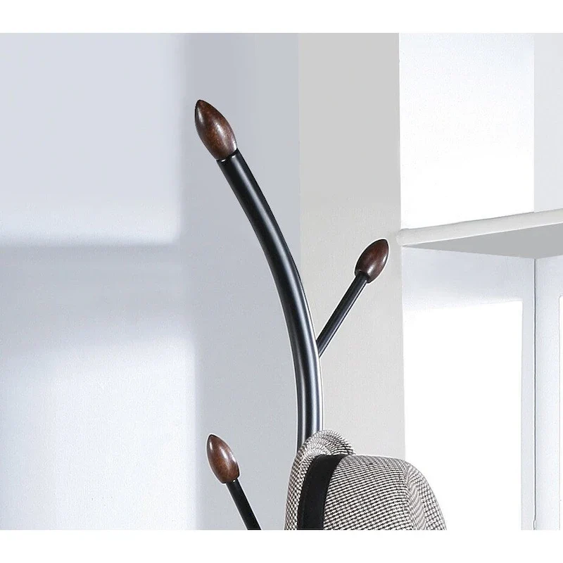 Metal 9 Hooks Standing Coat Rack