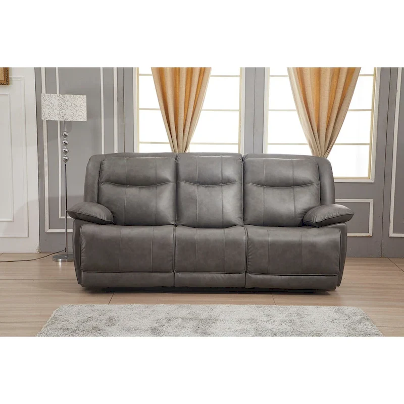 Bonded Leather Reclining Sofa and Loveseat