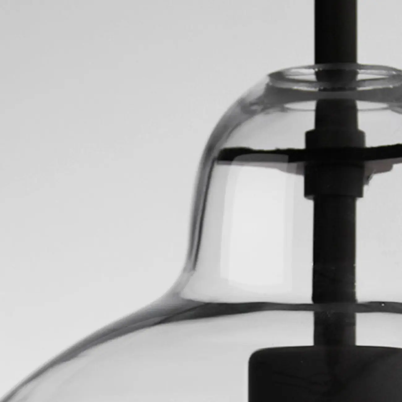 Modern Clear Glass Kitchen Island Pendant Light Metal Frame