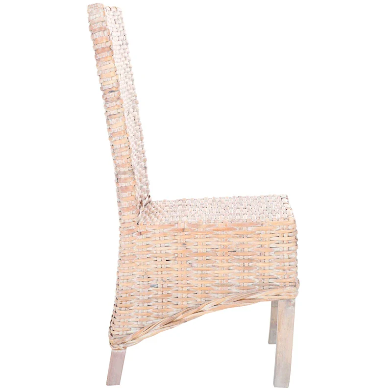 SAFAVIEH Candy Natural Wicker Dining Chair (Set of 2) - 19 W x 22 D x 41 H - 19Wx22Dx41H