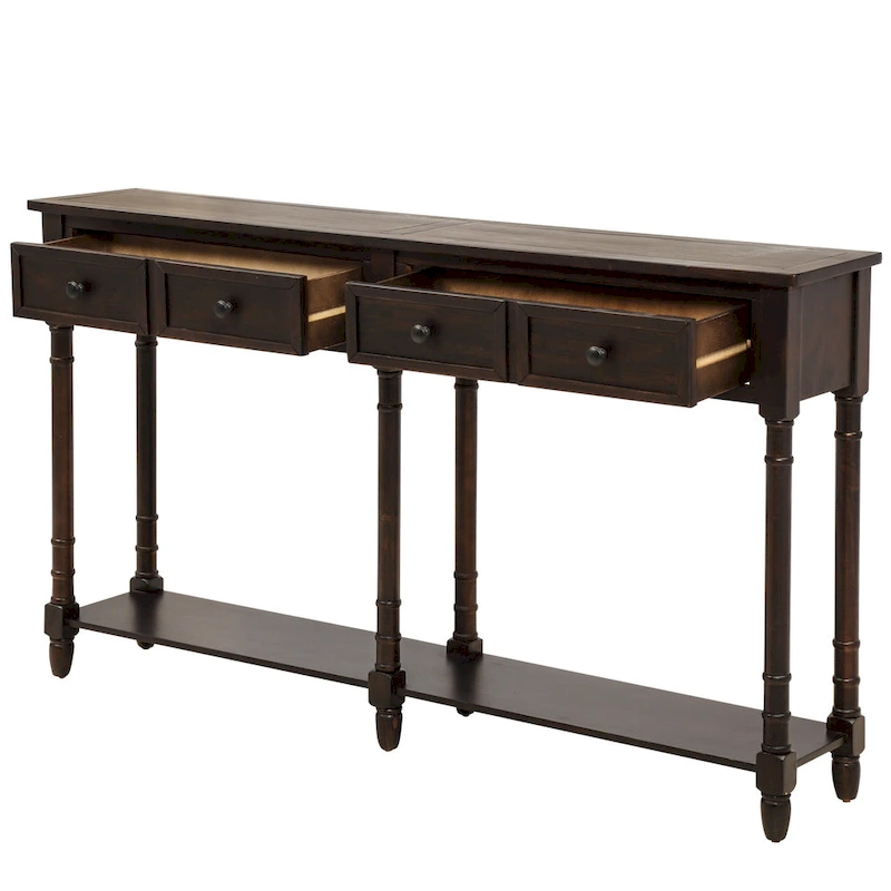 2-drawer Console Table - 11.10 x 58.00 x 34.00