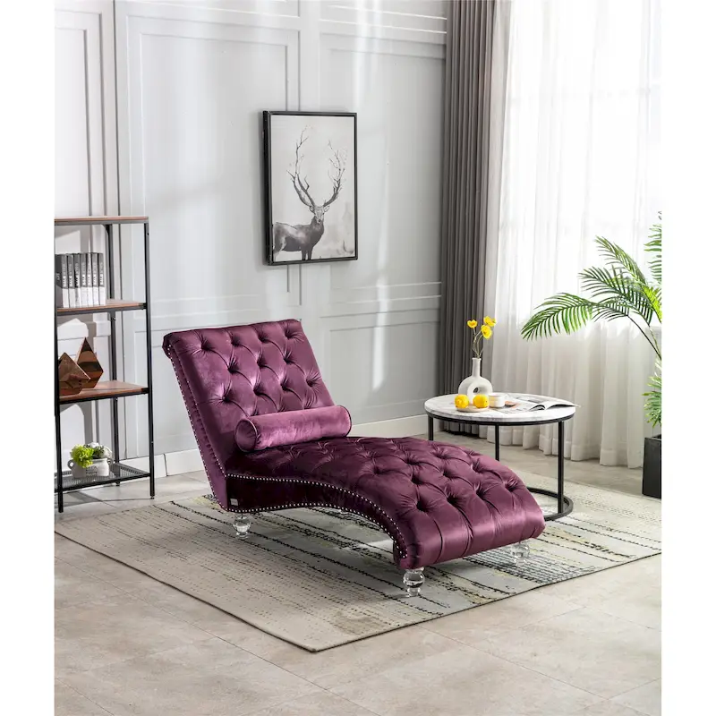 Leisure concubine sofa with acrylic feet