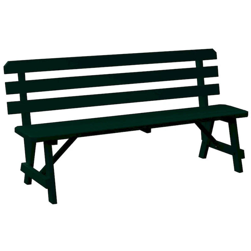 Pine 5' Traditional Backed Bench