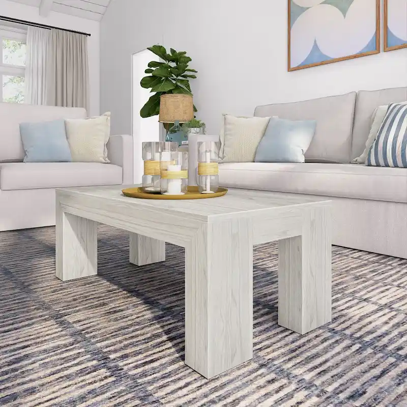 Plank and Beam Modern Rectangular Coffee Table - 40  x 20