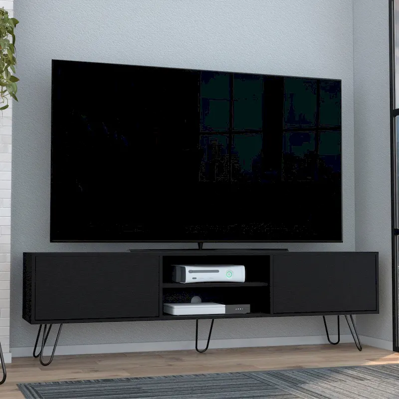 2-Cabinet TV Stand Hairpin Legs