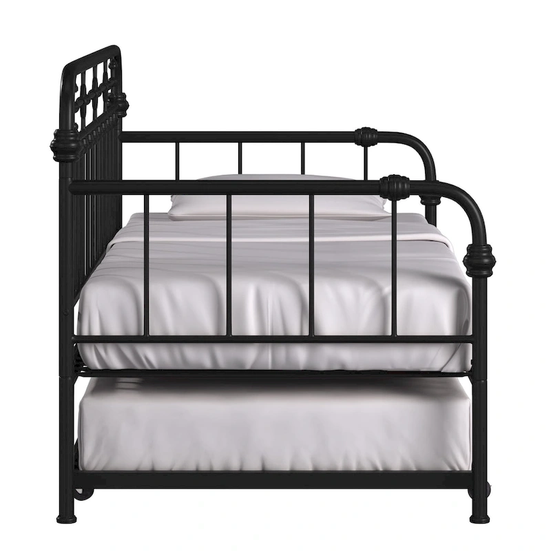 Darren Antique Dark Bronze Metal Daybed with Trundle by iNSPIRE Q Classic