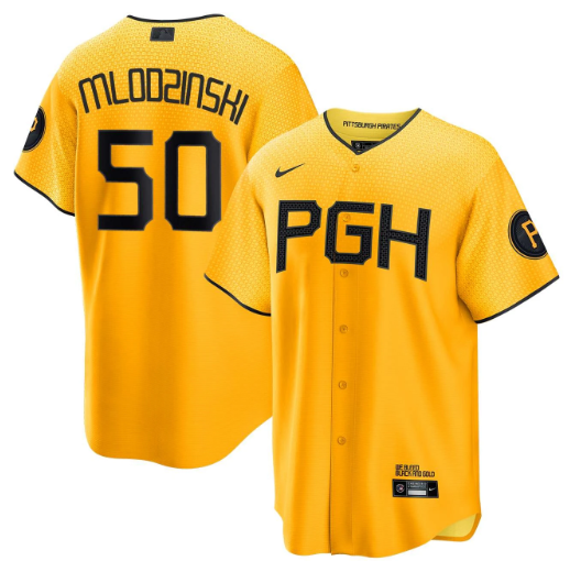 Carmen Mlodzinski Pittsburgh Pirates City Connect Jersey
