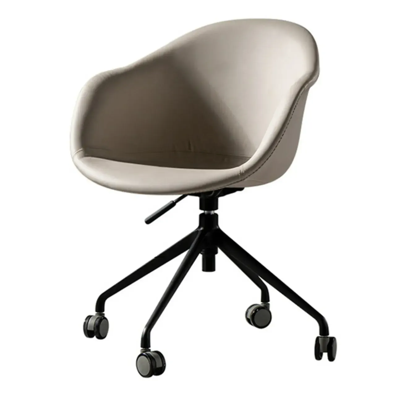 Simple Brown Adjustable Swivel Office Chair