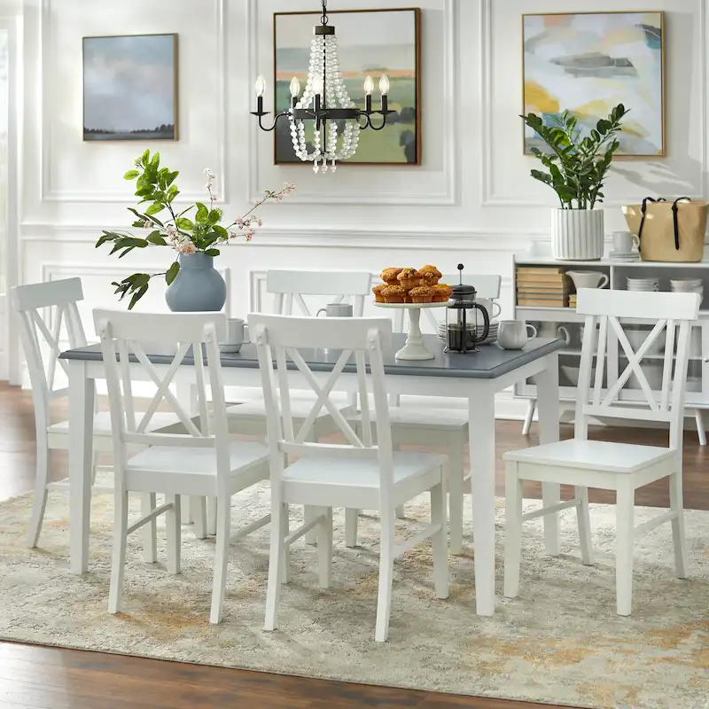 Simple Living Eugenia 7-piece Farmhouse Dining Set