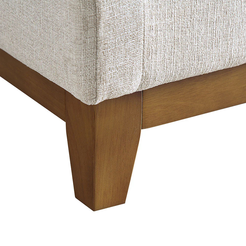 Oatmeal Fabric Sofa, 3-Seater