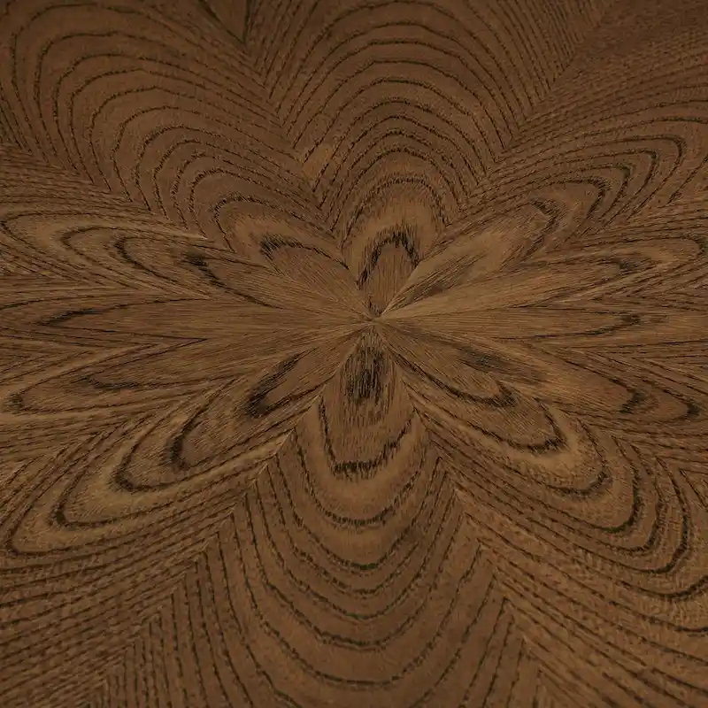 Nadine Mid-Century Dark Walnut Finish Round Dining Table by iNSPIRE Q Modern