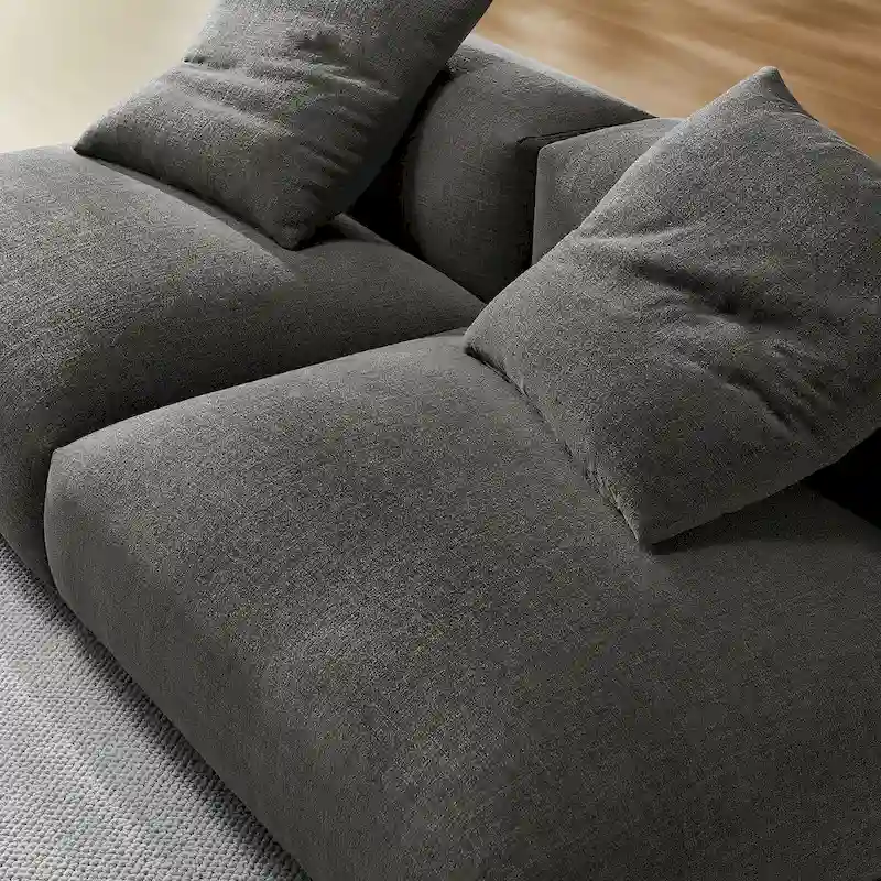 Solace 2-Piece Modular Upholstered Fabric Sofa