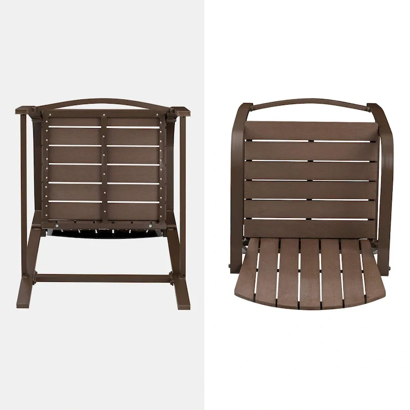 Pellebant 2PCS Patio Bar Stools - 25.19Dx21.96Wx48.22H