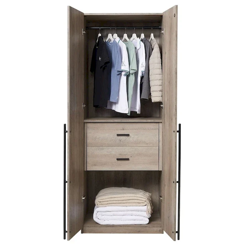 Freestanding Wardrobe Closet Armoire