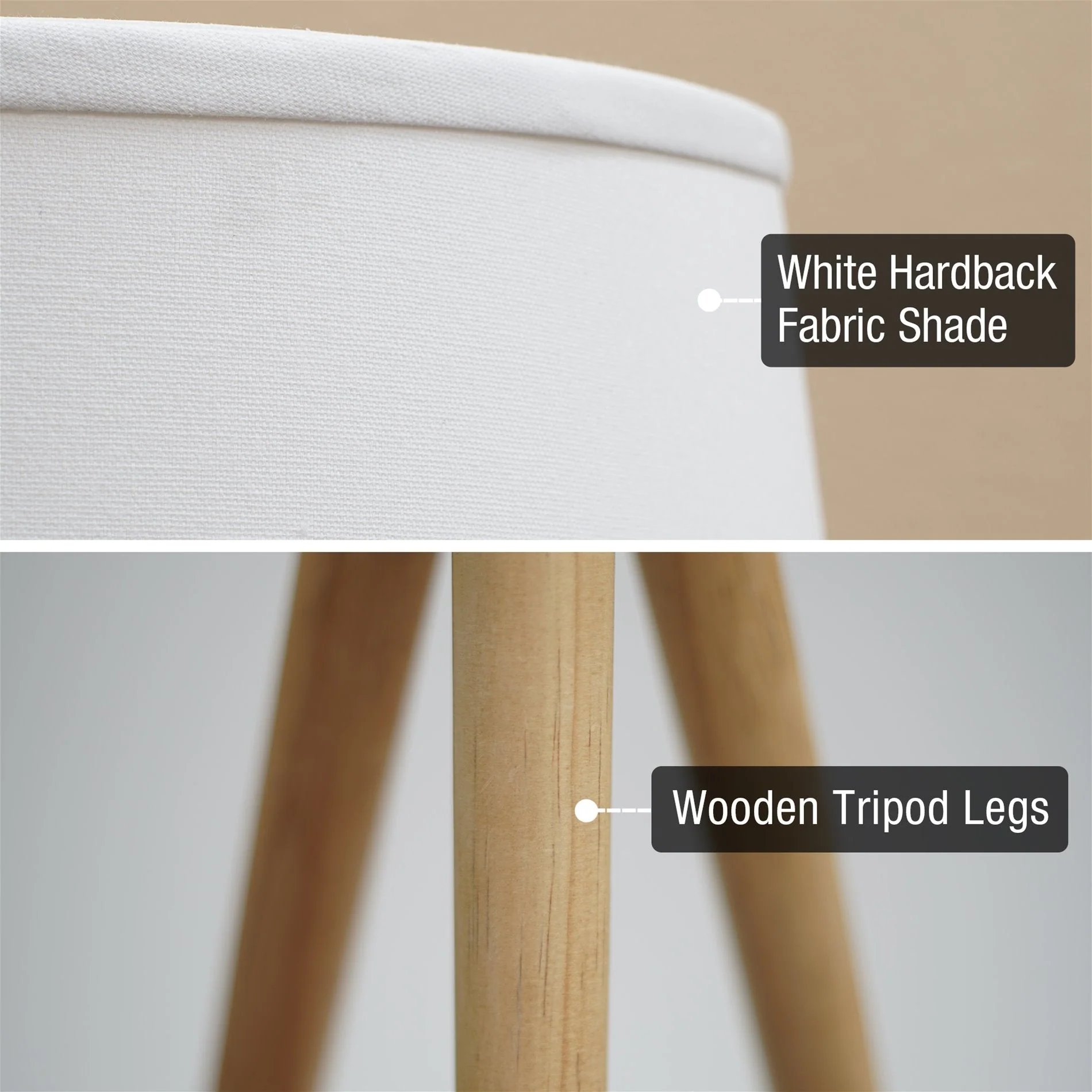 Grace 61 Mid Century Modern Tripod 9W LED Floor Lamp