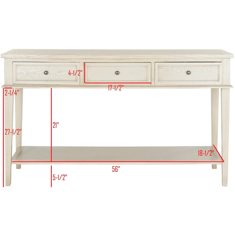 SAFAVIEH Thea Sepia Console - 60 x 20 x 35.4 - 60Wx20Dx35H