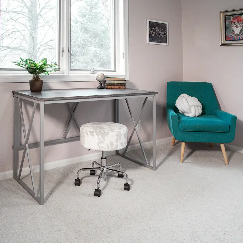 Collapsible Slatted Mission Writing Computer Desk