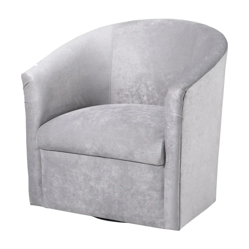 Ellery Modern Microfiber Swivel Accent Chair by
