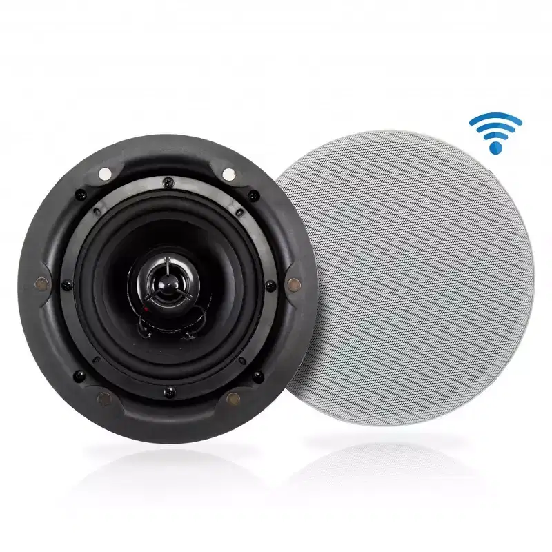 Bluetooth Ceiling/Wall Speakers for Streaming with 5.25 Drivers, Wireless Connectivity, Compatible with All Devices