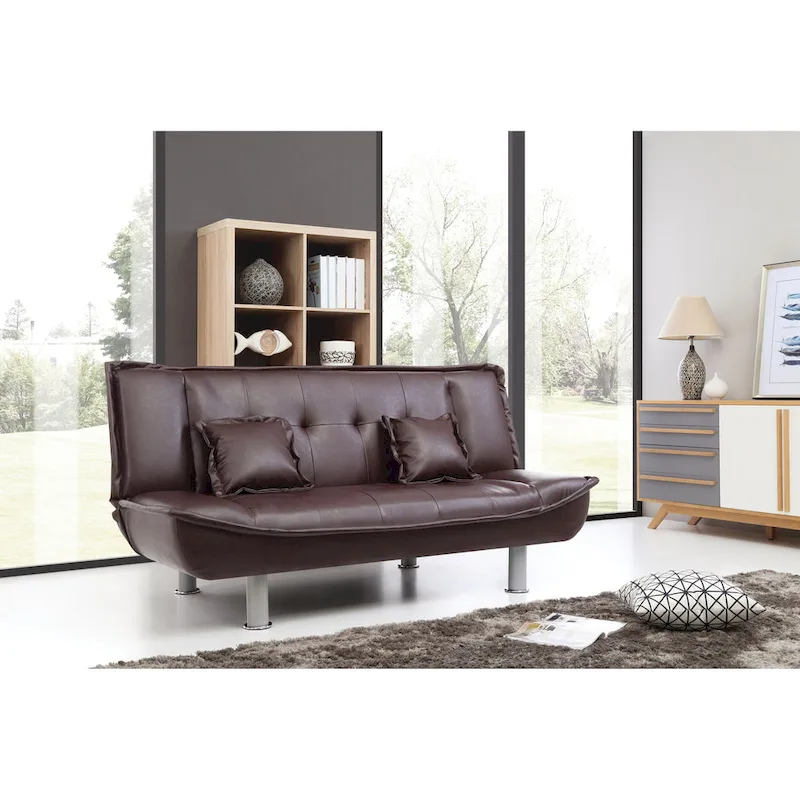 Lionel Faux Leather Sofa Bed